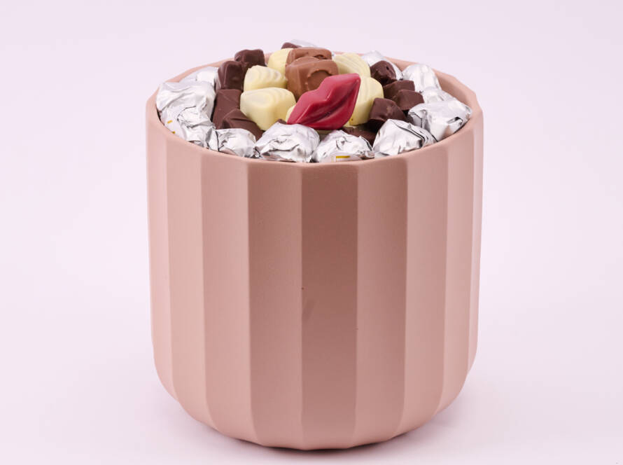 Le Rose poudré - Vase en céramique GM