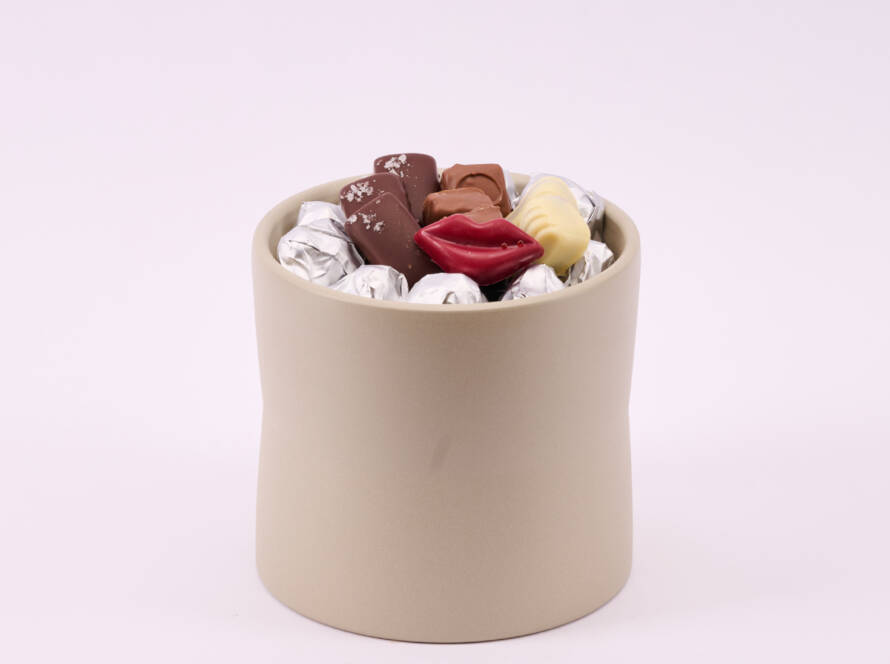 L'épuré - Vase en céramique Taupe (MM)